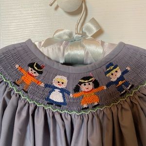 Thanksgiving smocked long bubble pilgrims Indians